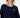 Basic Strickjacke mit Brosche | Nachtblau