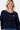 Basic Strickjacke mit Brosche | Nachtblau