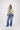 Strickschal mit Zopfmuster | navy / Kit