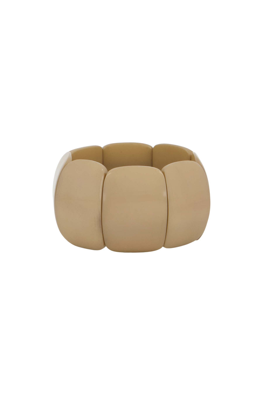 Breites elastisches Perlenarmband | Humus