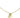 Halskette mit Blumenbrosche | Gold
