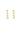 Ohrringe mit 4 Herzen | Gold