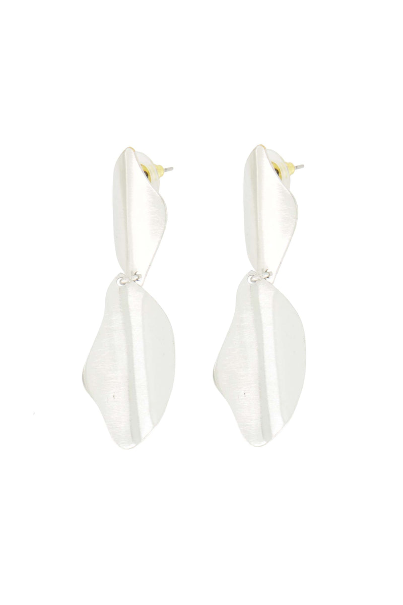 Ohrringe mit Blattform | Silber