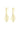 Ohrringe mit Blattform | Gold