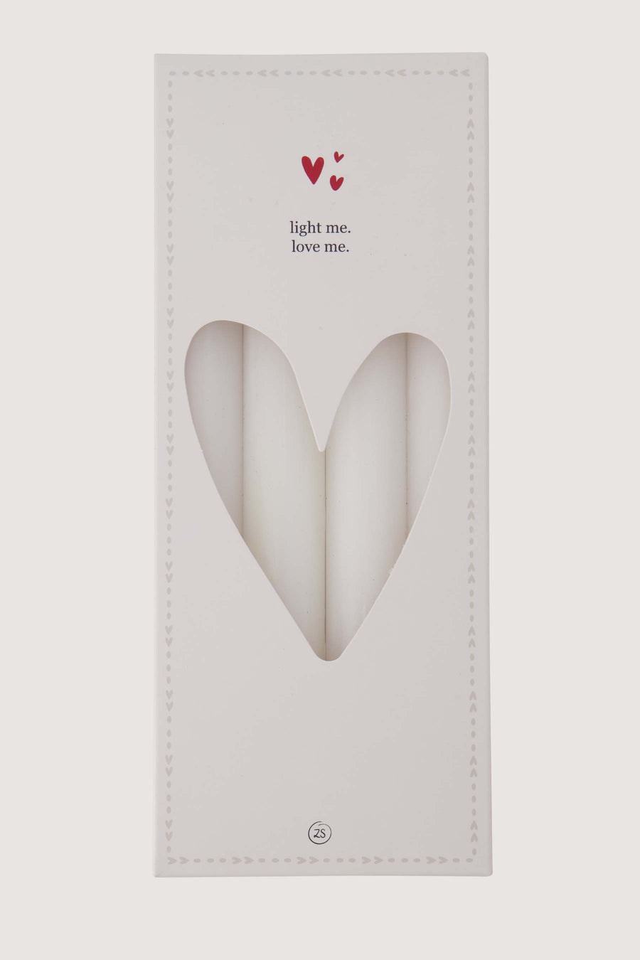 4er-Set rustikale Kerzen 20cm | off white