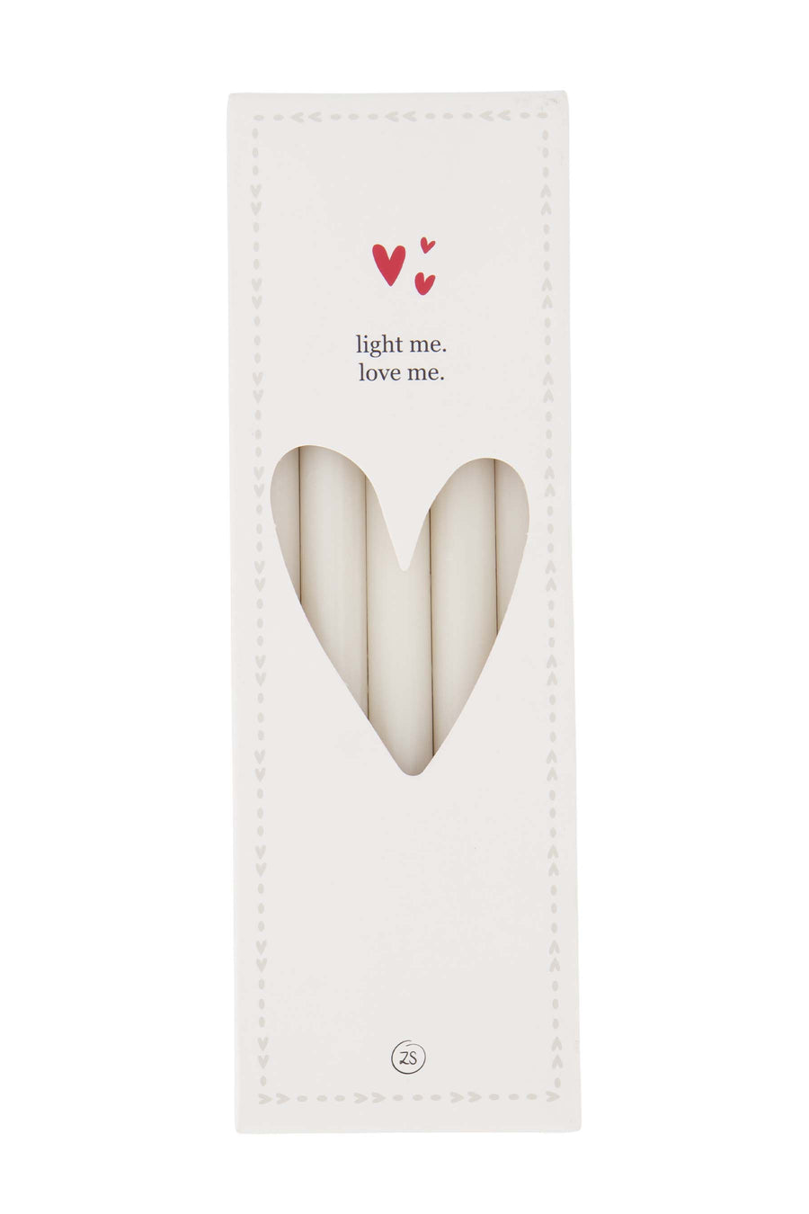 Dose mit kleinen Kerzen | off white