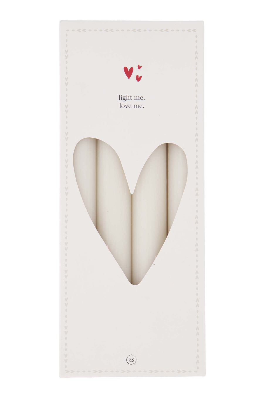 4er-Set rustikale Kerzen 20cm | off white