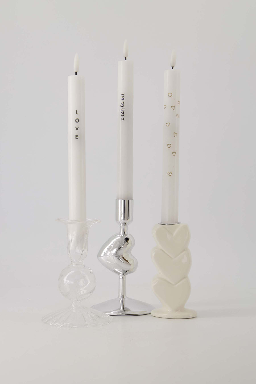 Kerzenhalter Glas konvex M | transparent