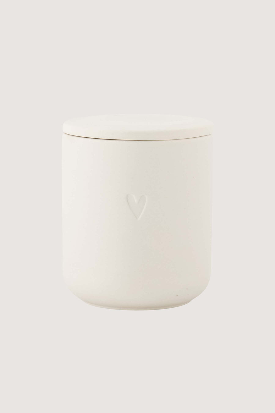 geurkaars keramiek hartje | off white