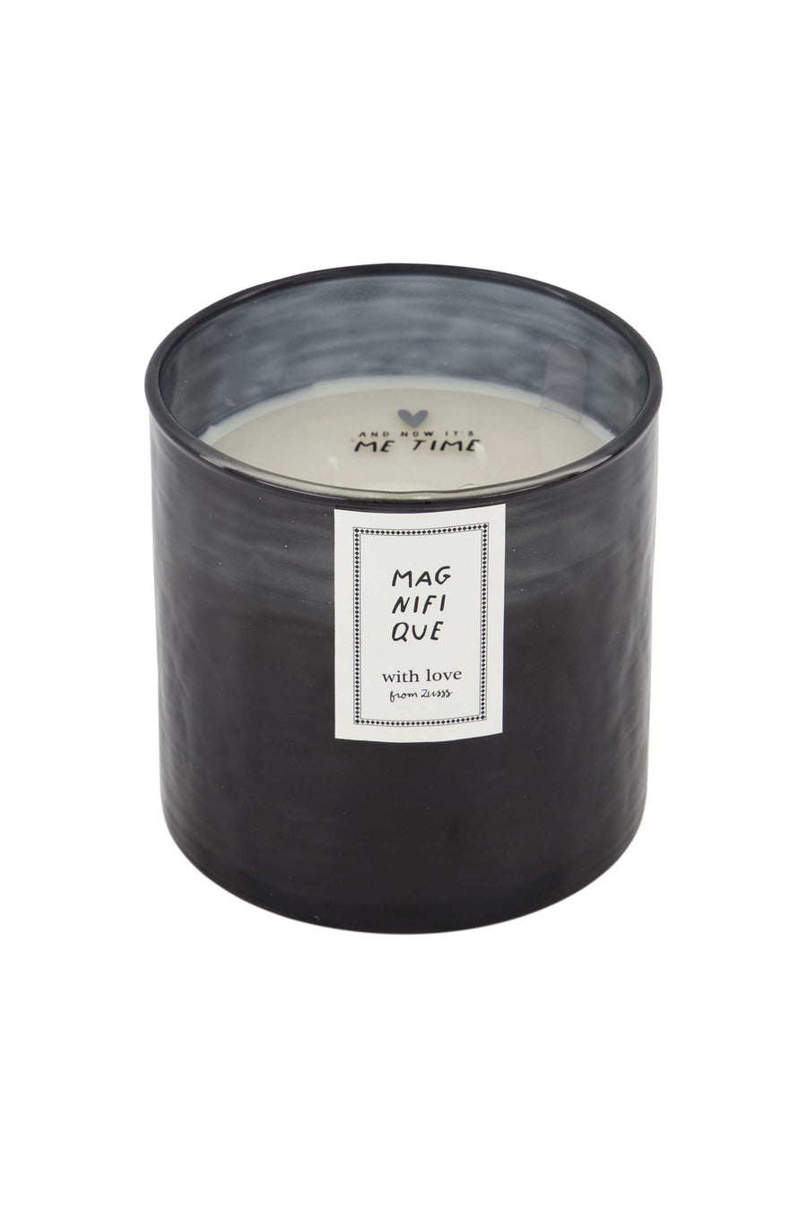 Duftkerze gehämmertes Glas anthrazitgrau | anthrazitgrau