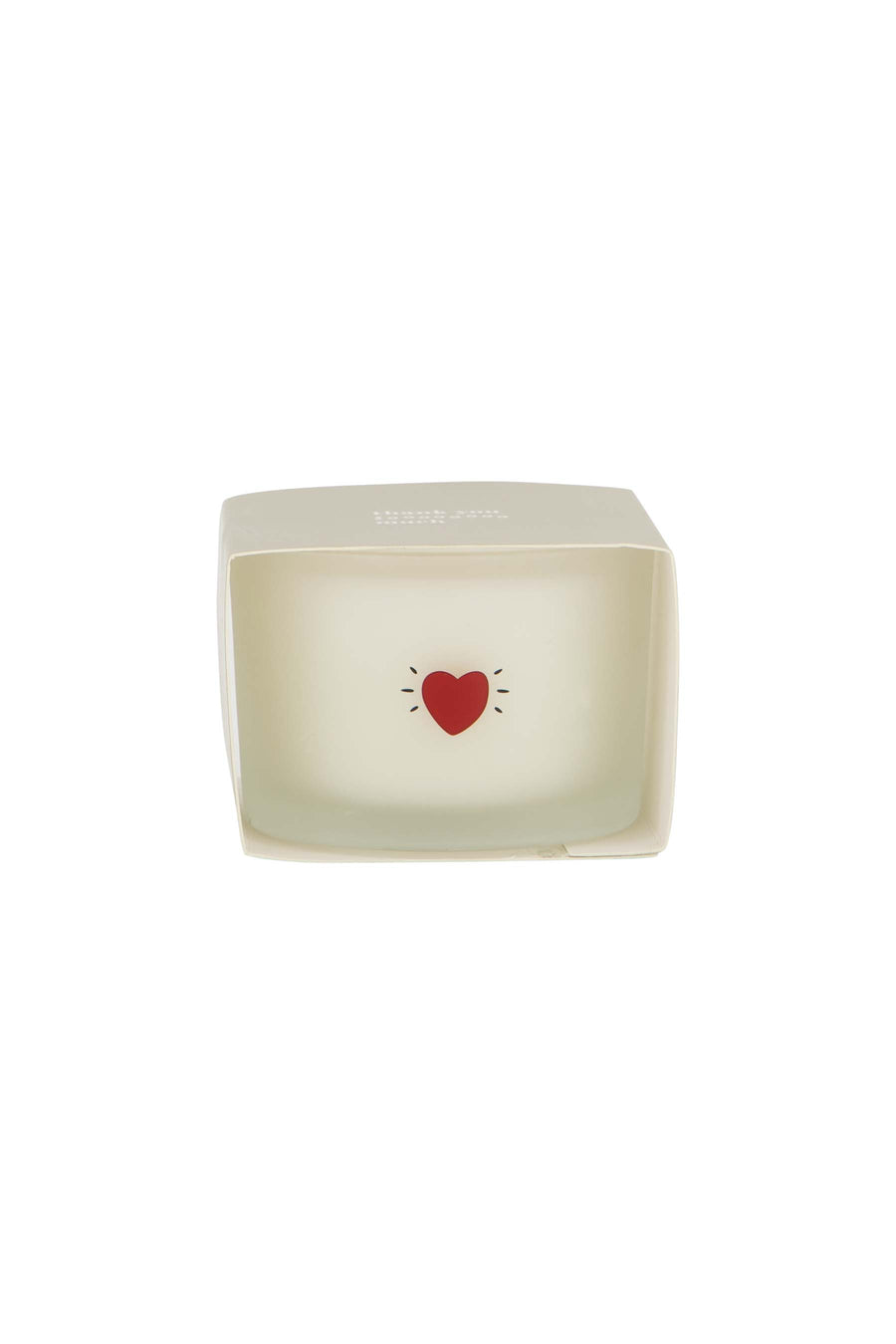 Duftkerze in Verpackung Dankeschön weiß/grau-grün | weiß/grau-grün