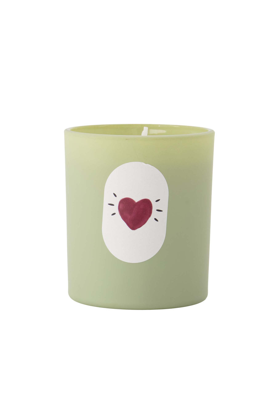 Duftkerze Glasherz grau-blau | grau-grün