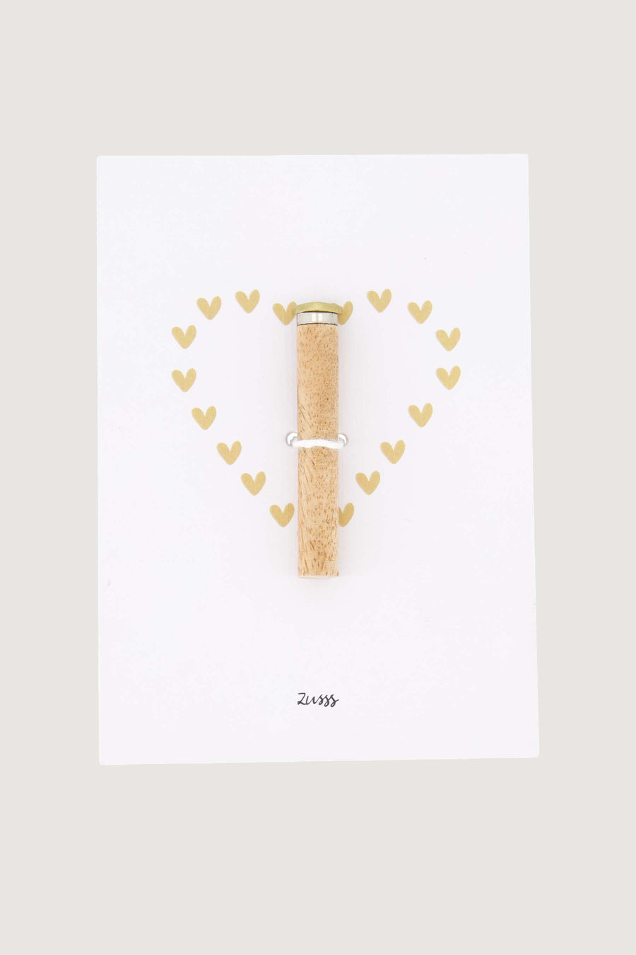 Kartenhalter Magnet Herz | Gold