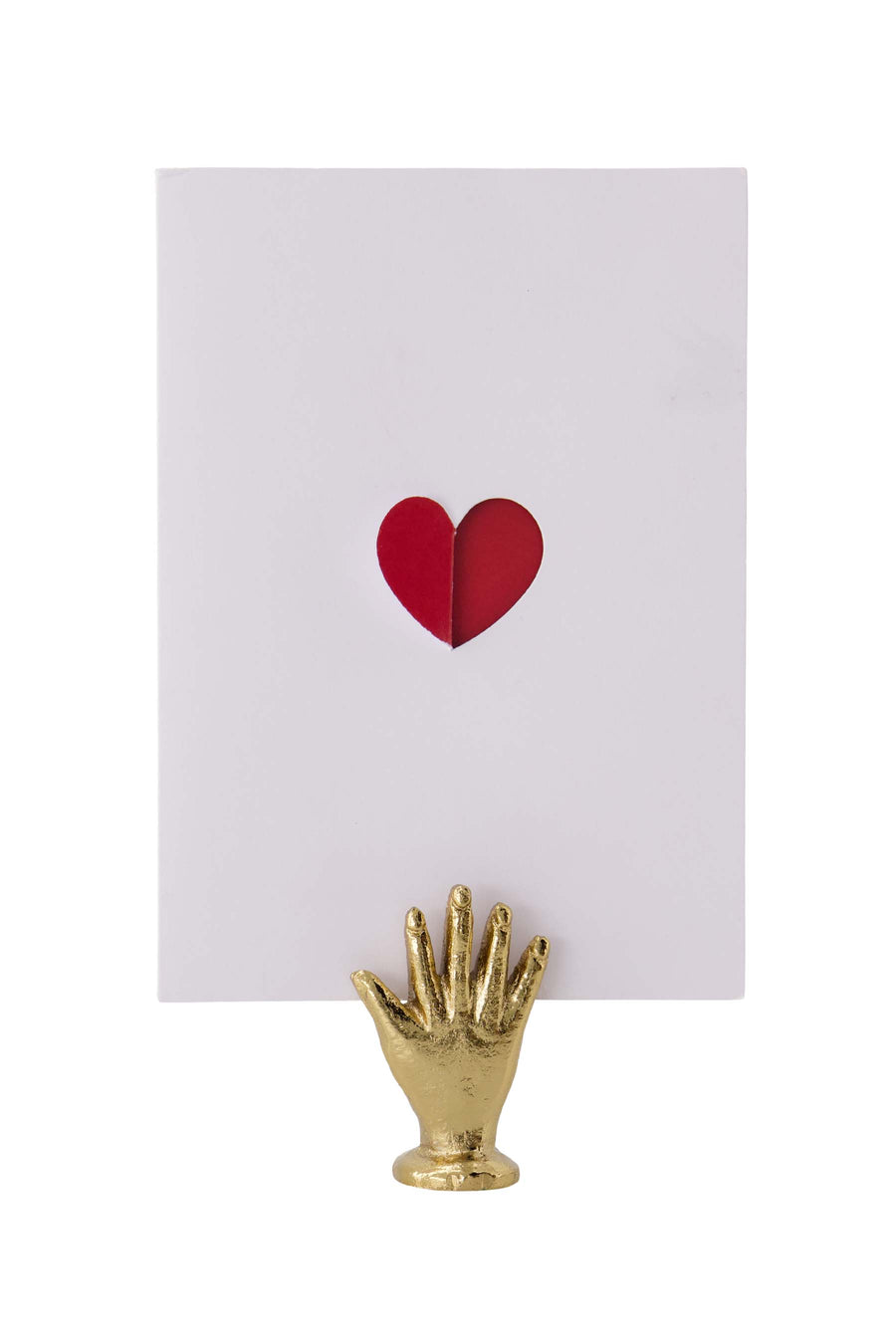 Kartenständer Metall Hand gold | gold