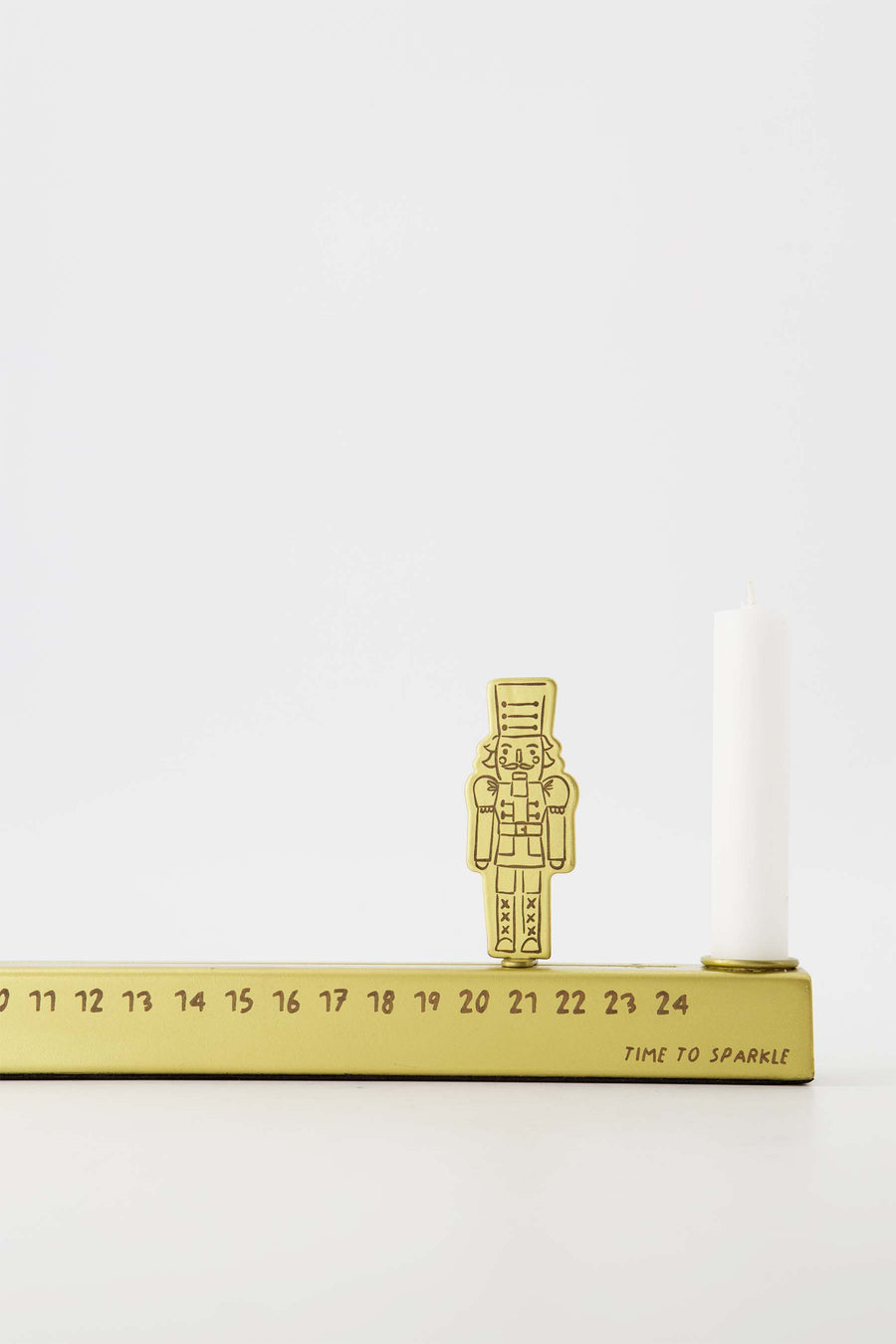 adventkalender metaal notenkraker goud | goud