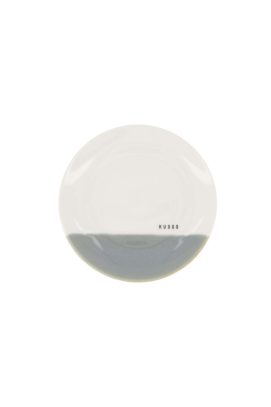 tortenplatte kusss | weiß / grau-blau