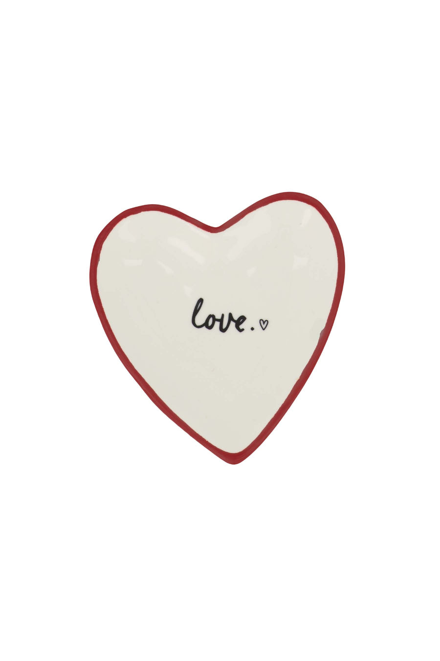 Teespitze Herz Liebe weiß/rot | weiß/schwarz/rot
