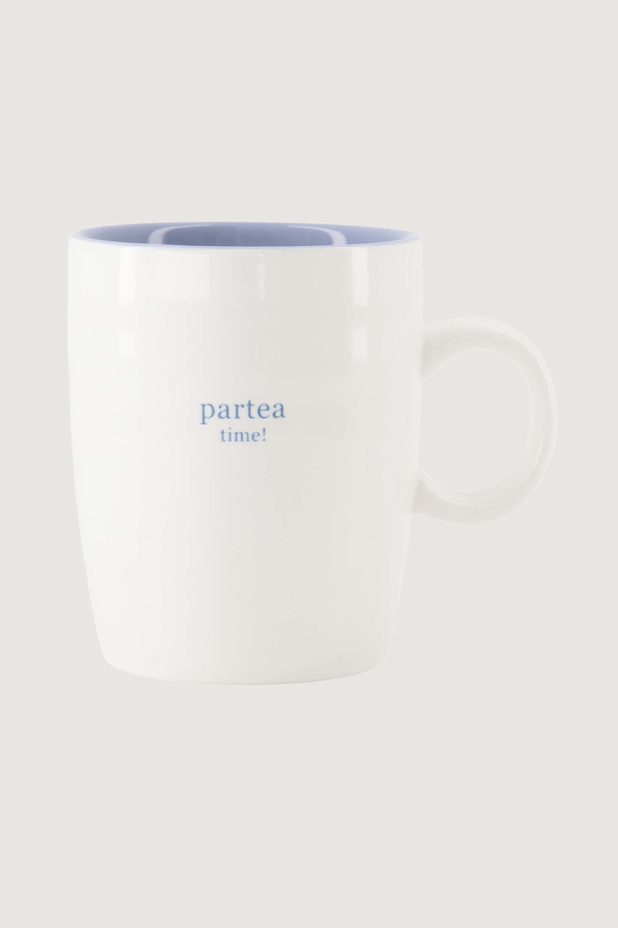 Teetasse Partea Time | Weiß/Hellblau