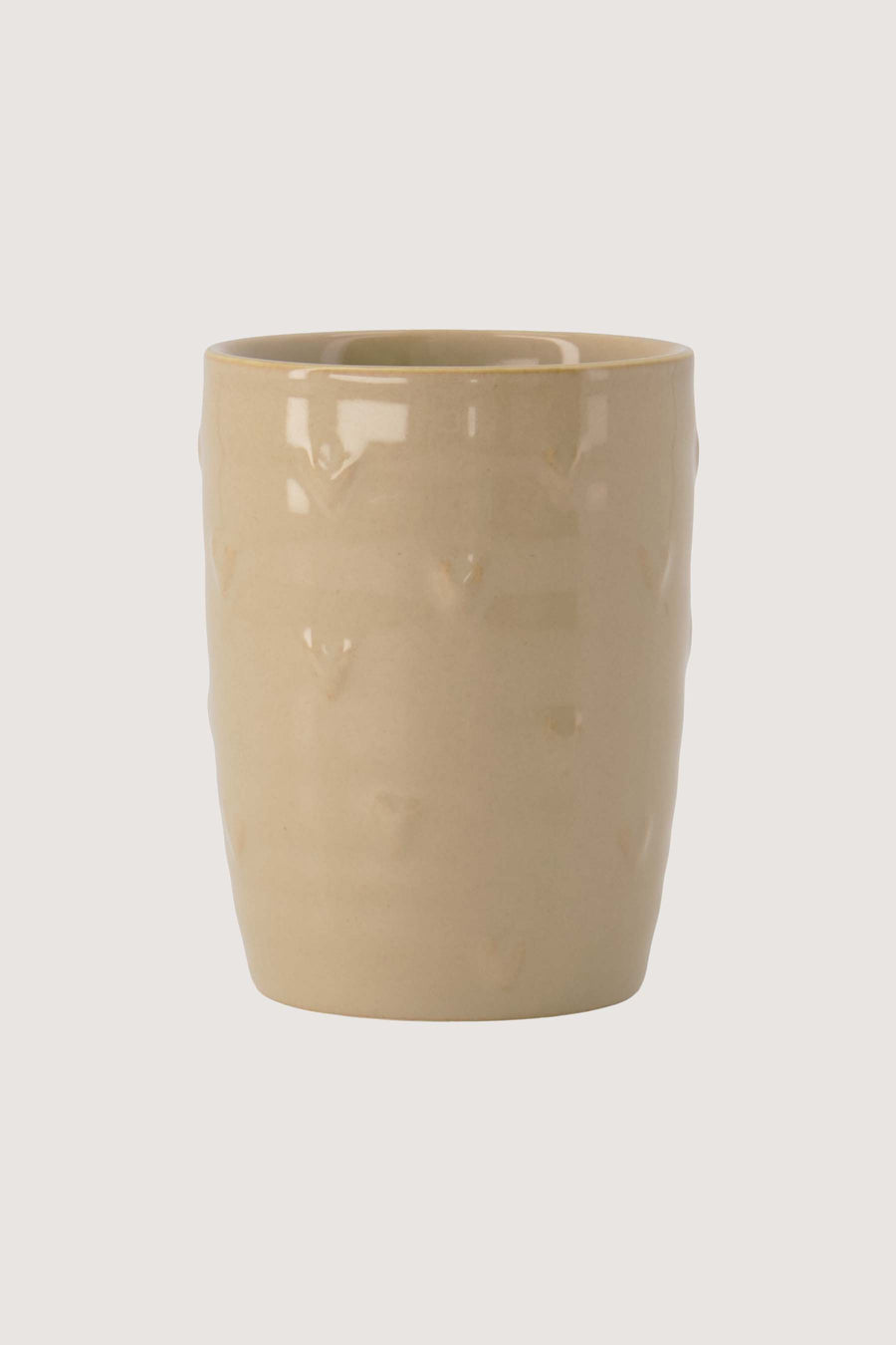 Kaffeetasse mit Herzen | Sand