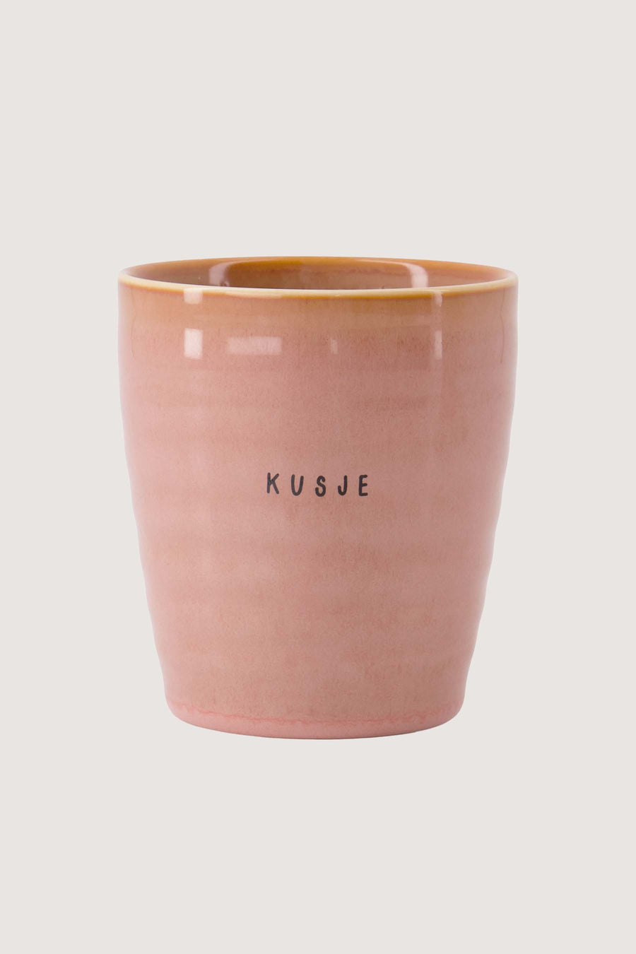 Kaffeetasse Kuss | Dunkelrosa
