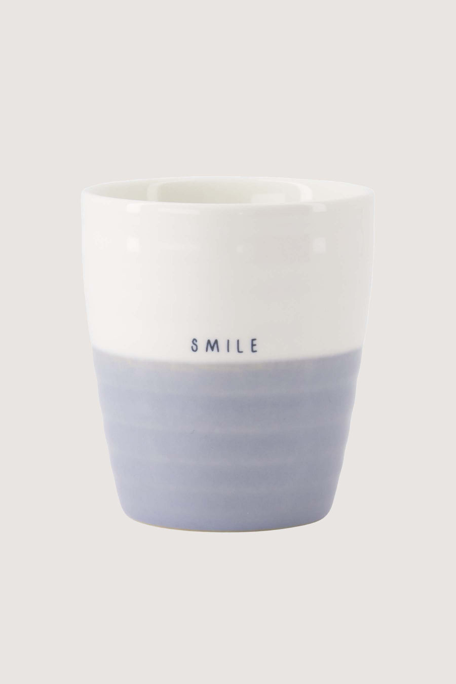 Kaffeetasse Smile | weiß / hellblau