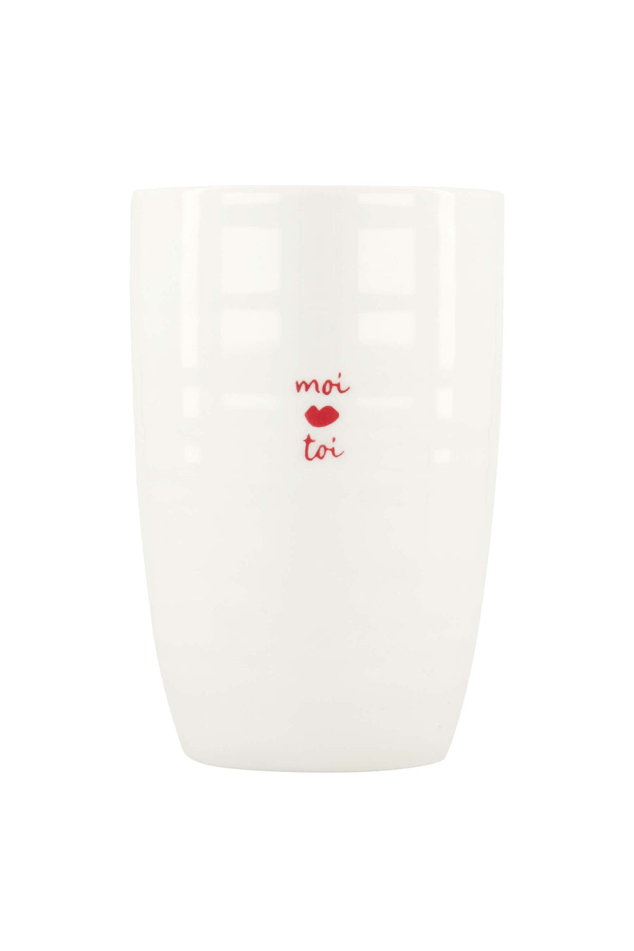 Becher L moi toi | weiß / rot
