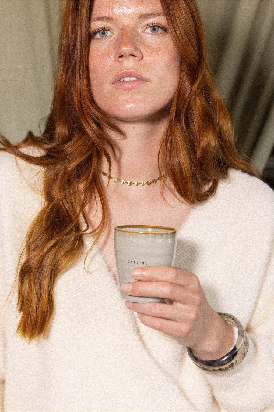 Kaffeebecher Darling grau-blau | grau-blau