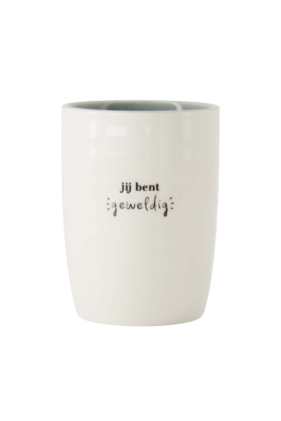 Kaffeebecher You are awesome weiß/graublau | weiß/graublau