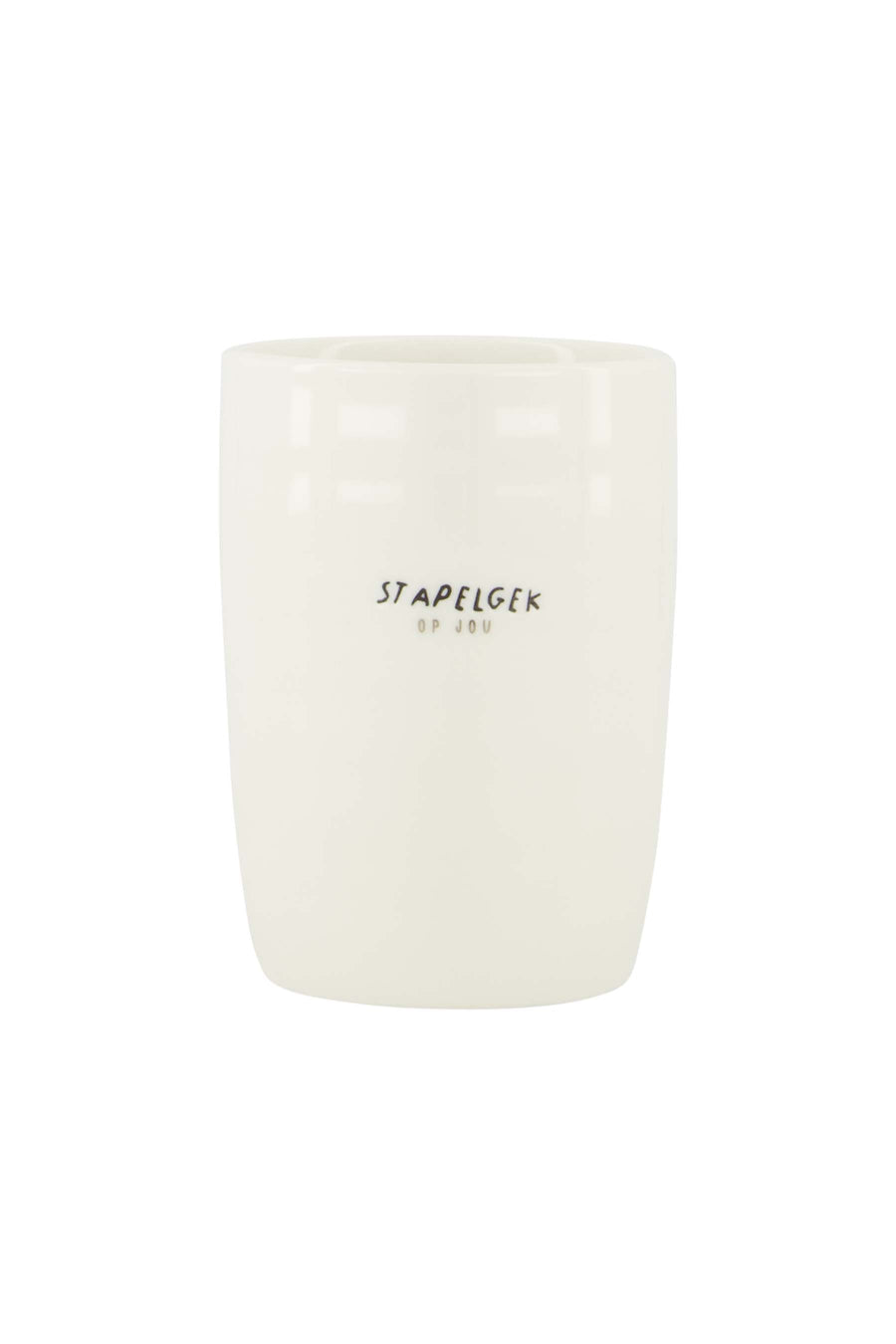 Kaffeebecher Stapel verrückt weiß/schwarz | weiß/schwarz