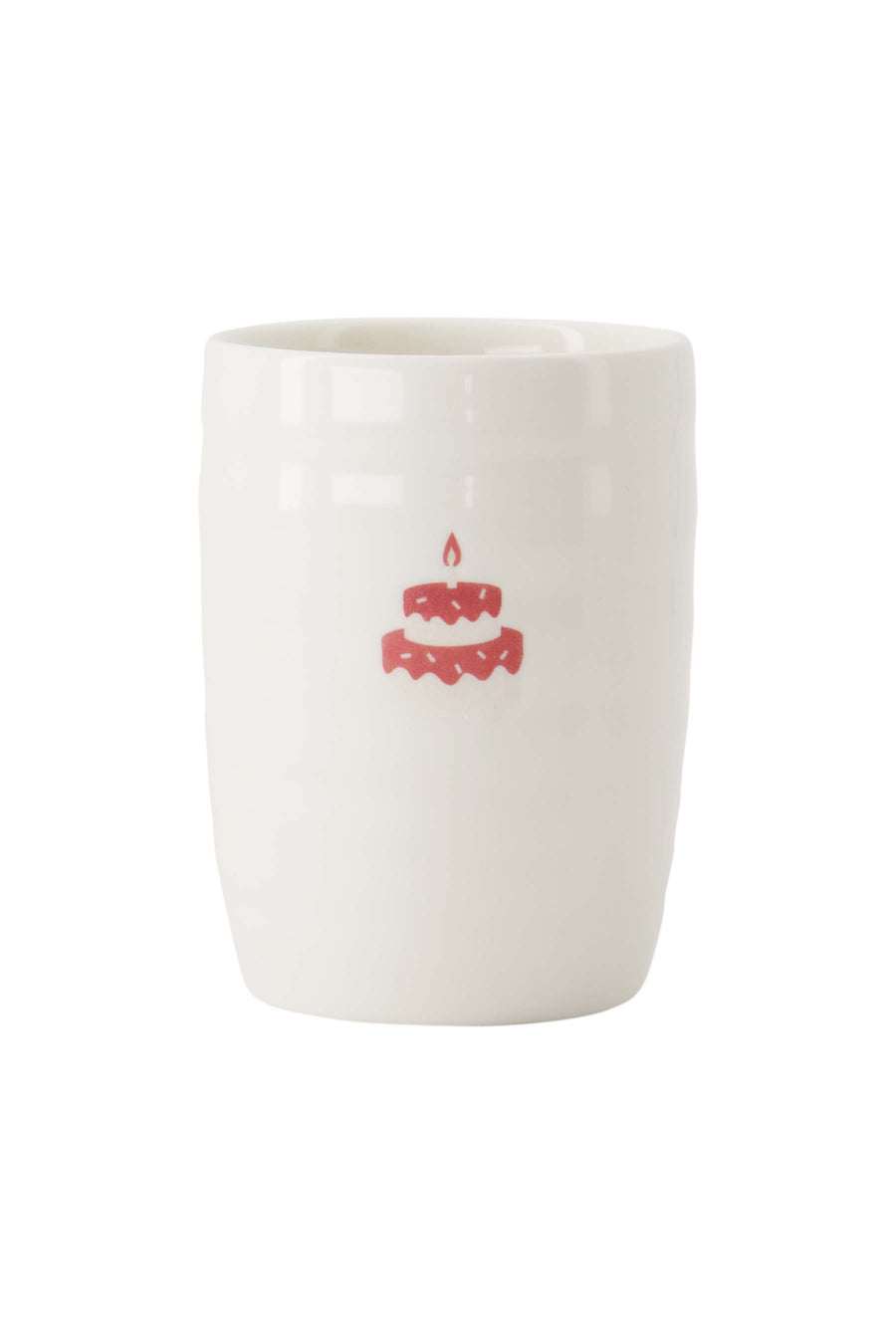 Kaffeebecher Kuchen weiß/rosa | weiß/rosa