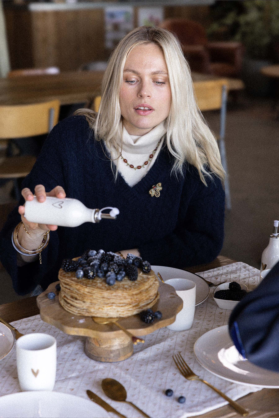 Öl-/Essigflasche Keramikherz | Sand