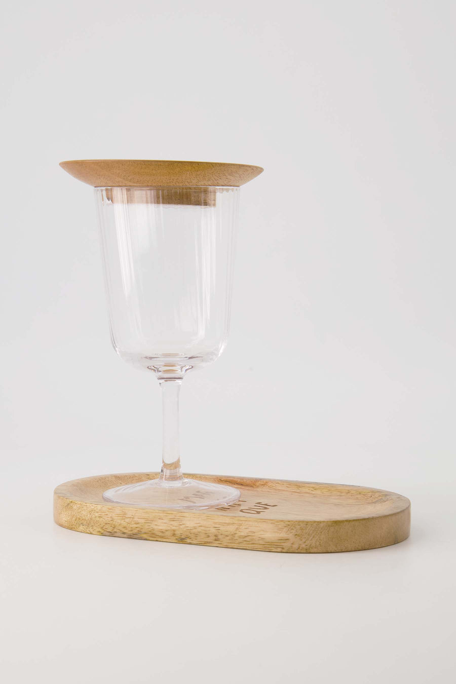 Glasaufsatz Holzherz natur | natur