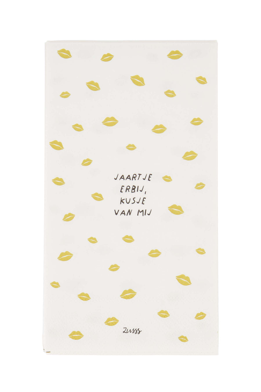 Servietten Rechteck Jahr | weiß/gold