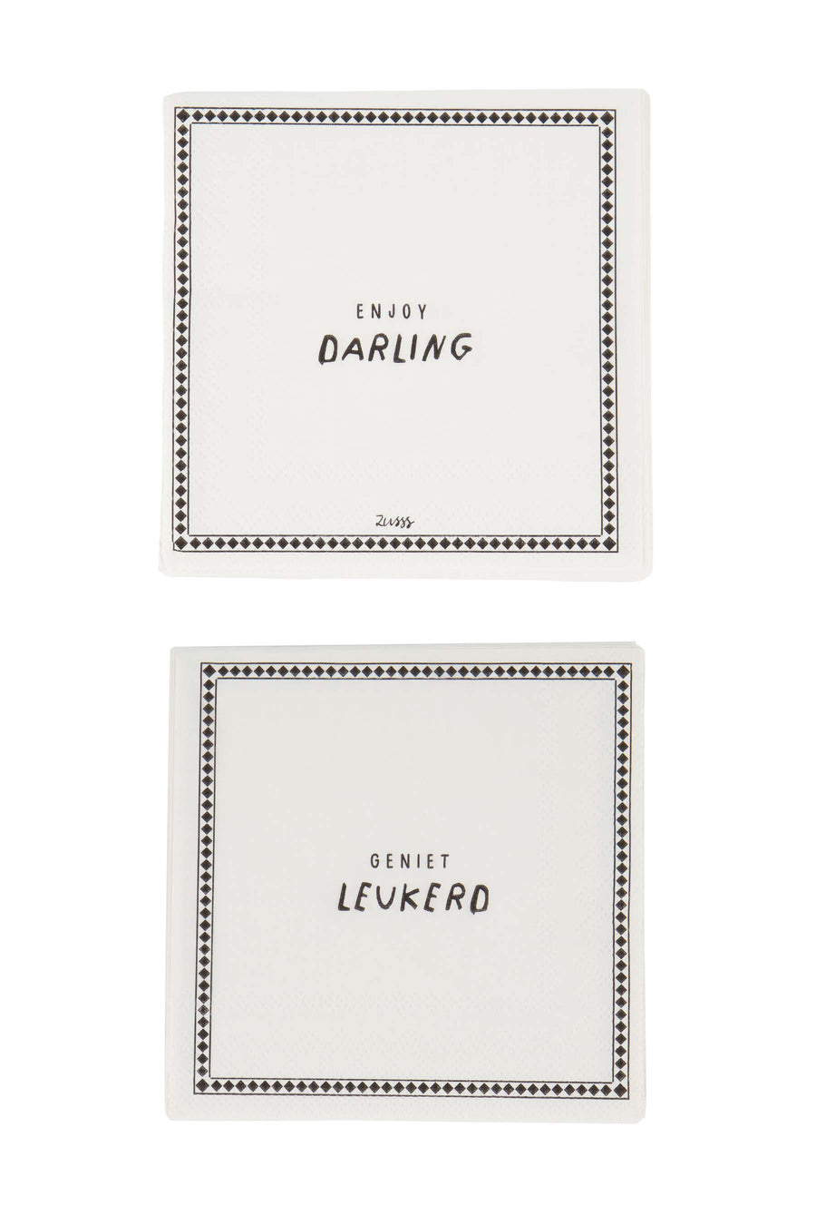 Servietten quadratisch Darling sand/anthrazitgrau | sand/anthrazitgrau