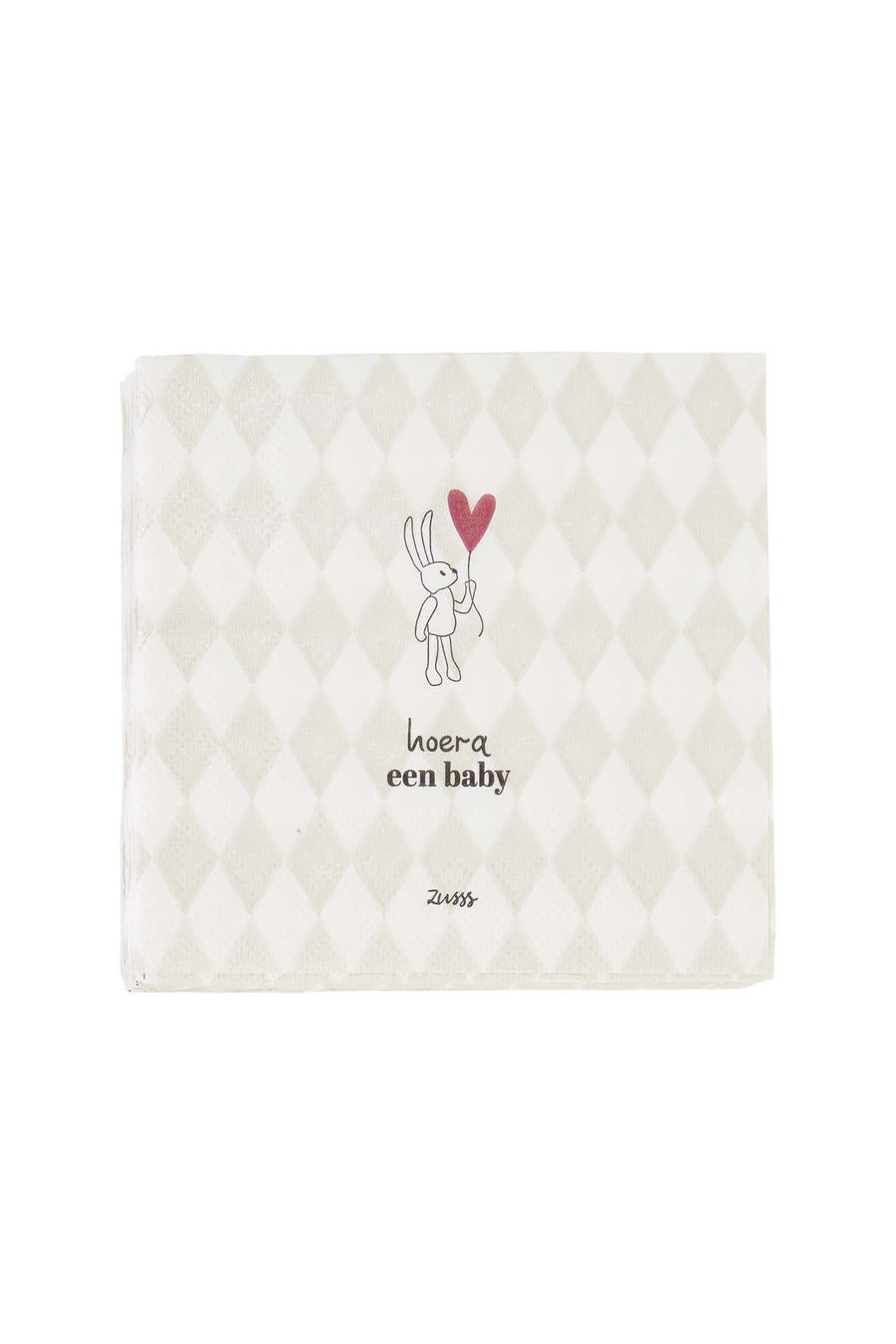 Servietten quadratisch Hurra ein Baby mehrfarbig | mehrfarbig