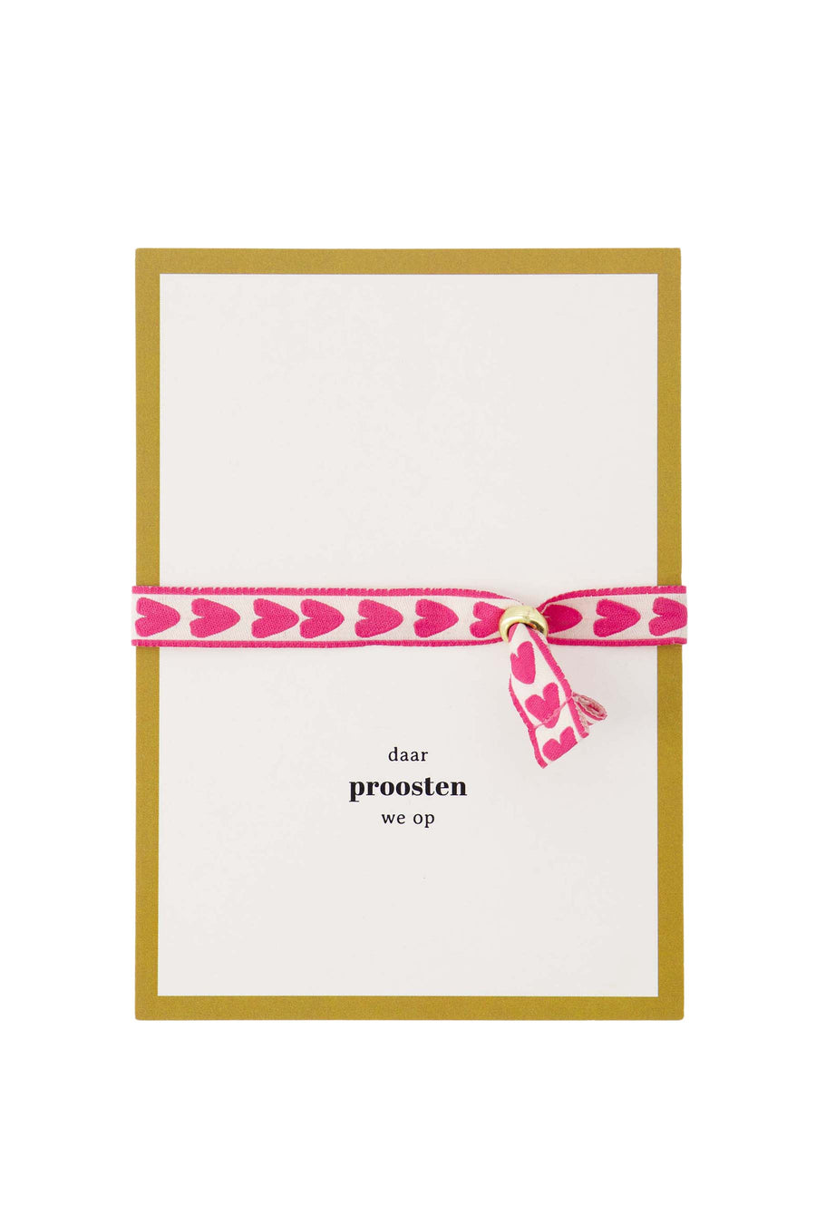 Postkarte Armband Herzen rosa | rosa