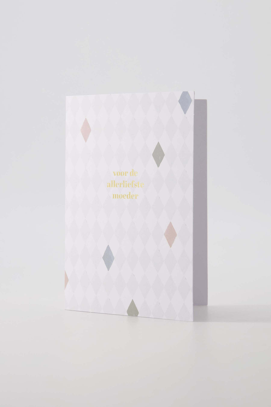 wenskaart liefste mama wit/goud | wit / goud