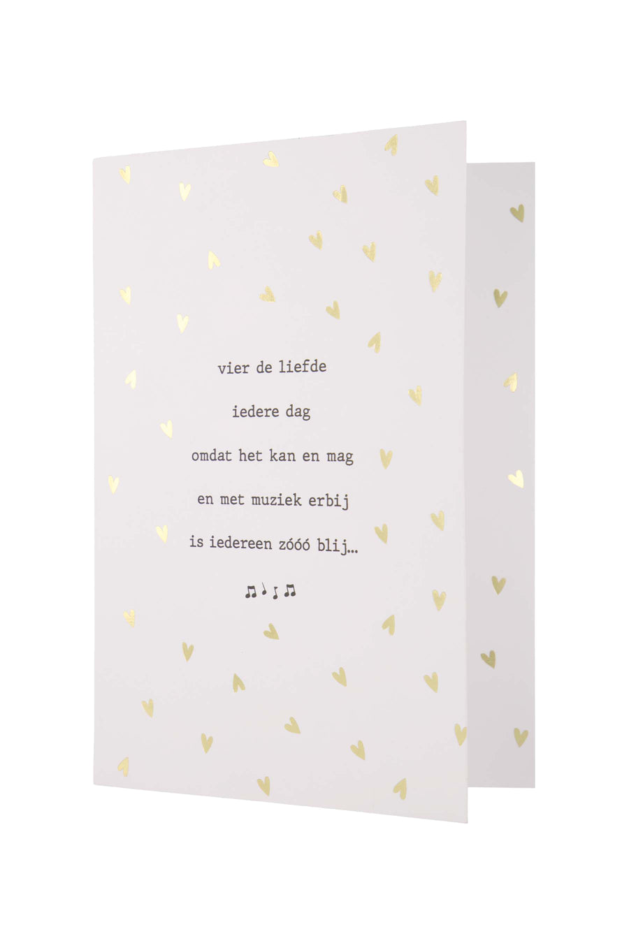 Musikkarte Liebe feiern | Gold