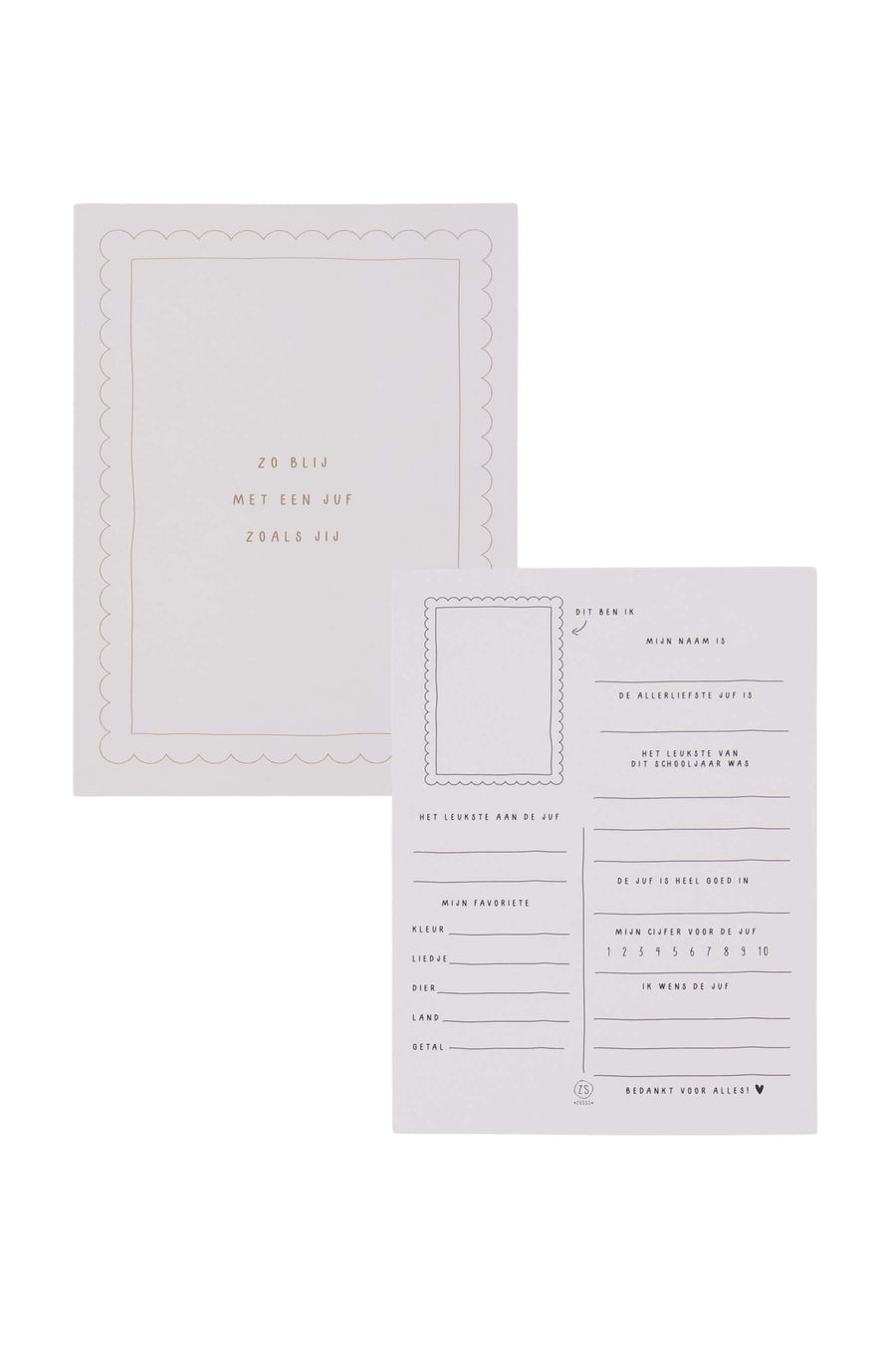 Postkarte Lehrer | weiß