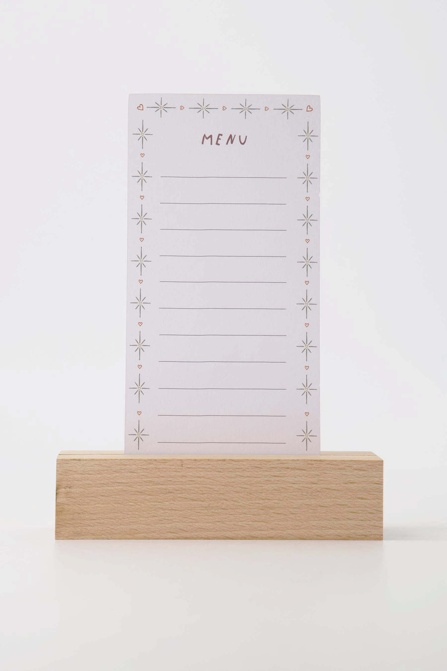 menukaartjes notenkraker wit | wit