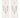 Set mit 8 rustikalen Kerzen Offwhite