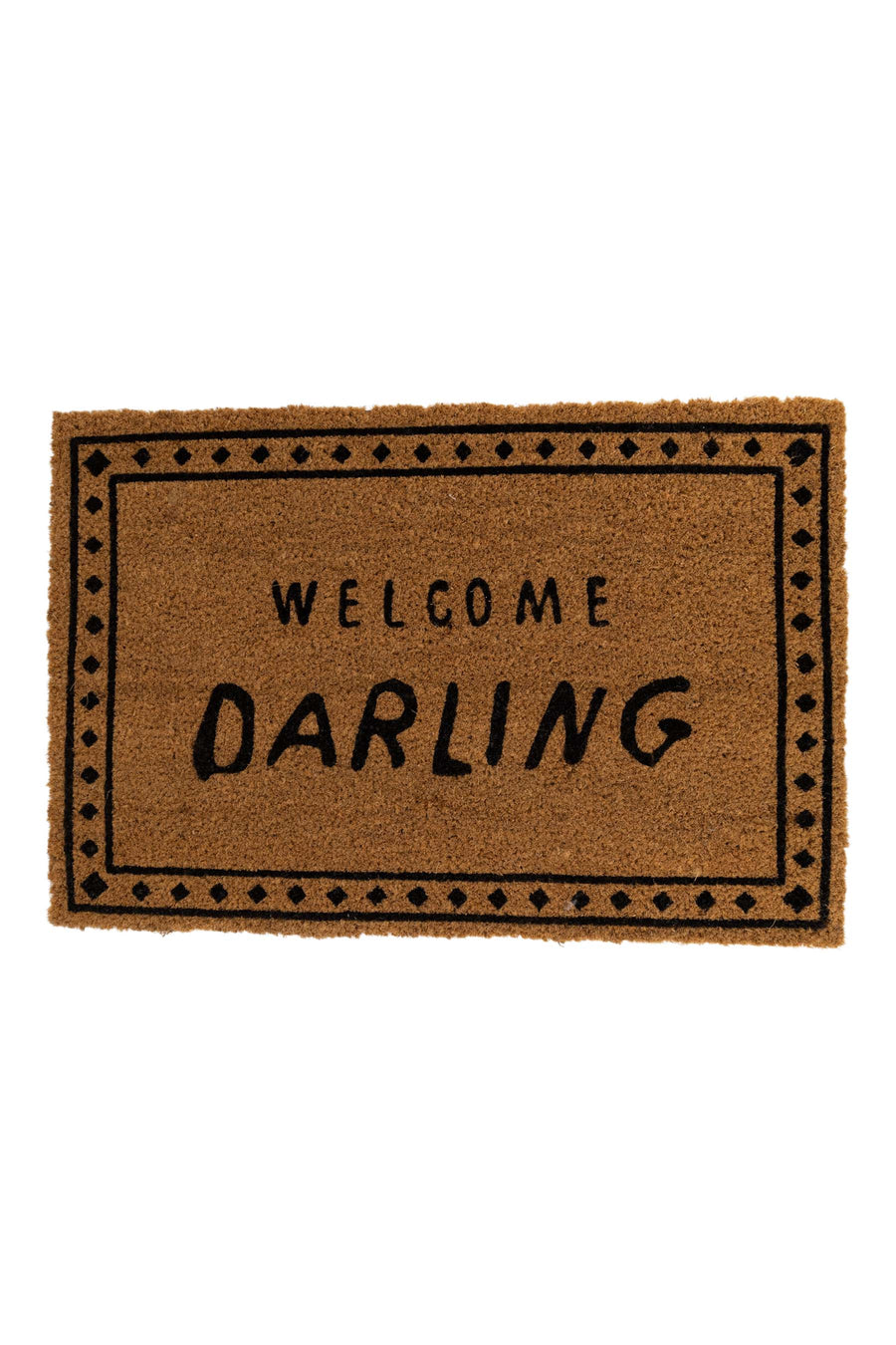 fußmatte welcome darling braun/schwarz | braun/schwarz