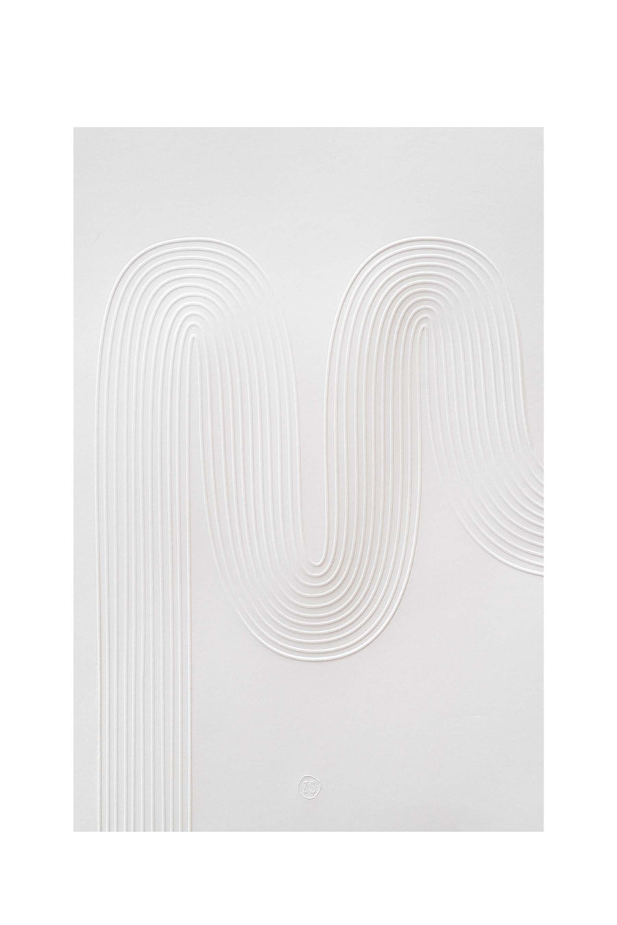 a4 Posterbogen Relief | weiß