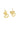 Offene Herz-Ohrstecker | Gold