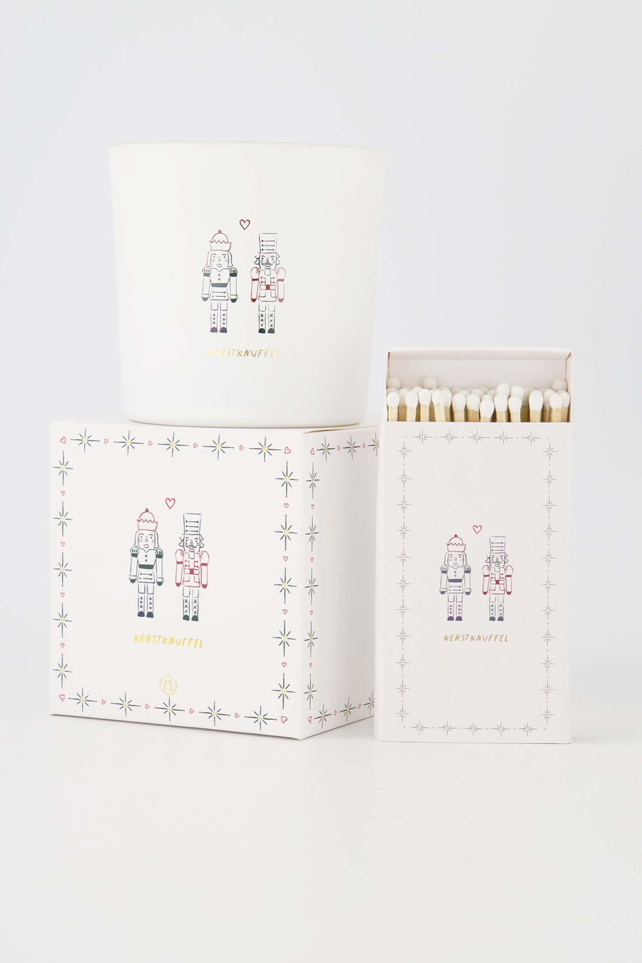 Cadeauset Kerstknuffel Wit