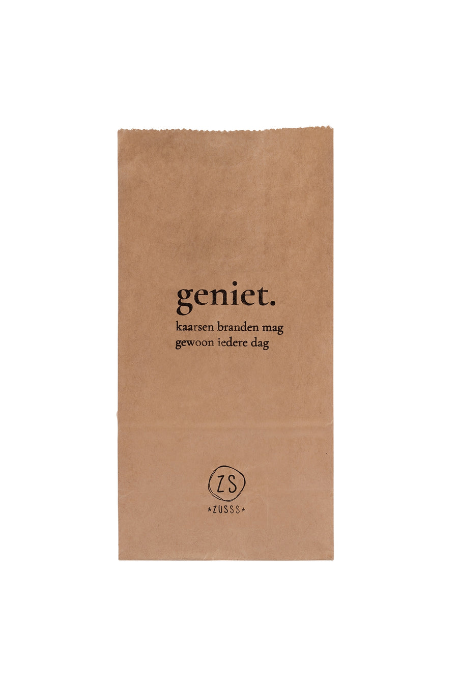 Tüte für die Kerzen geheftet | Kraft